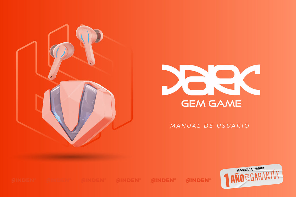 Manual de usuario: Audífonos GemGame