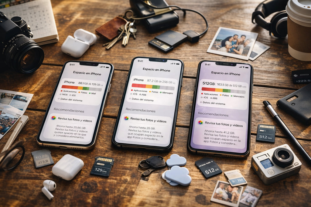 128GB vs 256GB vs 512GB: cuánto almacenamiento necesitas de verdad?