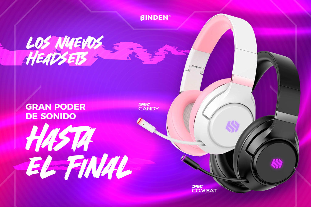 Los nuevos headset BINDEN (Dark Combat y Dark Candy)