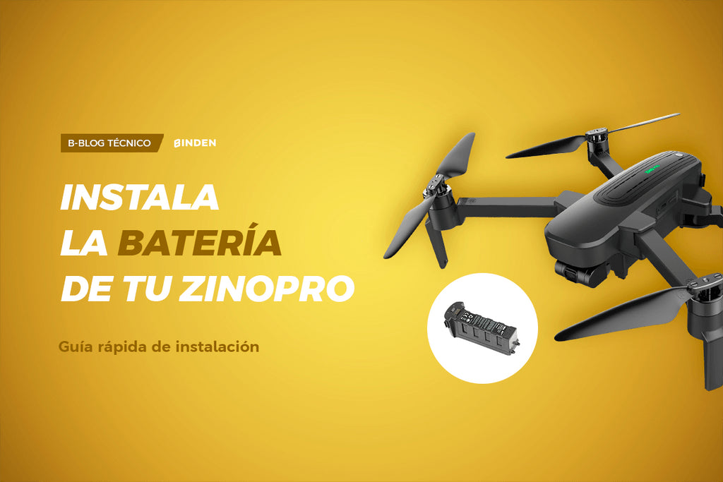 Instala fácil y rápido la batería para el ZinoPro de 5000 mAh - BINDEN