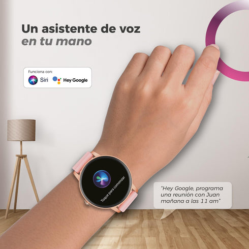 Smartwatch BINDEN ERA One Lite Rosa + Audifonos Inalambricos