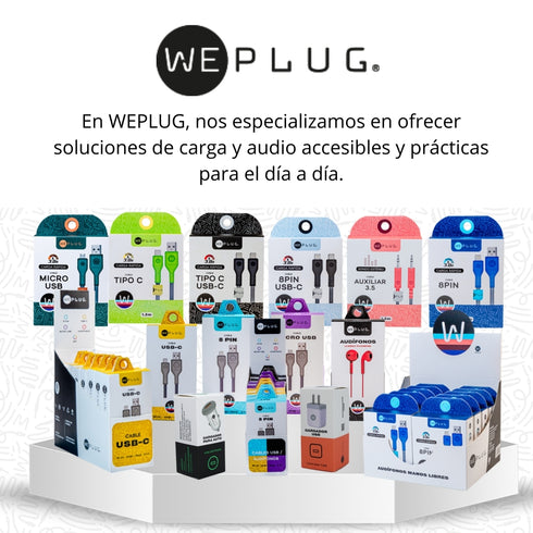 Cable De Carga Rápida We Plug Premium 1.3m 3.0a