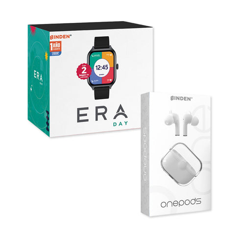 Smartwatch BINDEN ERA Day + Audifonos One Pods