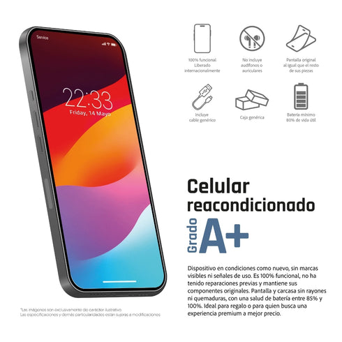 Apple iPhone 15 Pro Max Negro 256GB - Super Retina OLED XDR 6.7 pulgadas (Reacondicionado)