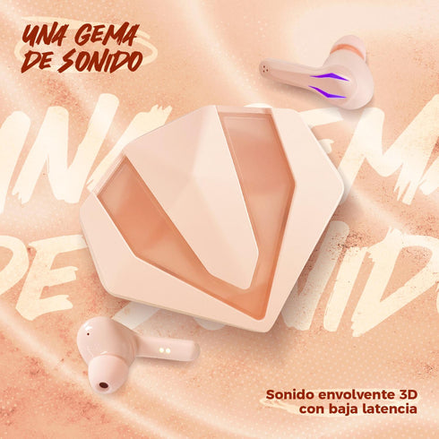 Audífonos Gamer BINDEN Dark Gemgame Estuche/Carga Micrófono