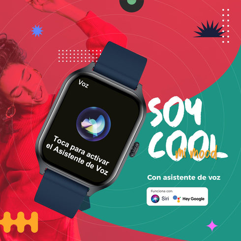 Smartwatch BINDEN ERA Day Azul + Audifonos One Pods