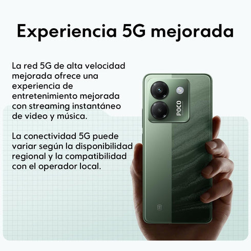 Smartphone Xiaomi POCO M7 Pro 5G 8GB RAM + 256GB ROM - Plateado
