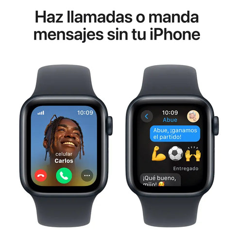 Apple Watch SE 2nd Gen GPS 40mm - Caja de Aluminio Negro Media Noche - Correa Deportiva