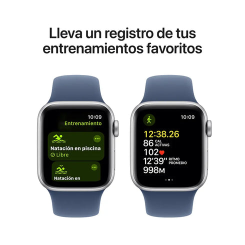 Apple Watch SE 2da Generación (GPS) 40mm Aluminium Azul Denim Sport Band - Plateado