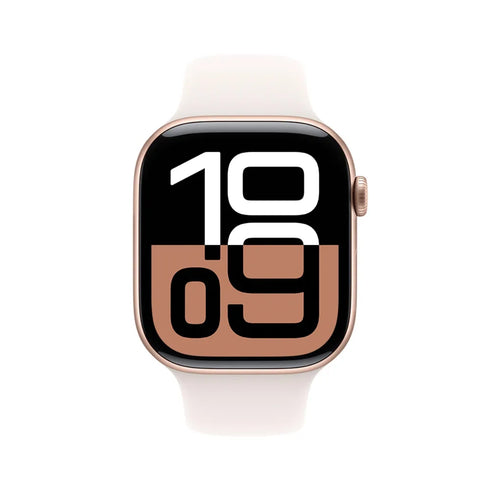 Apple Watch Series 10 (GPS) 46mm Aluminium Case Sport Band Rose Gold - Plateado