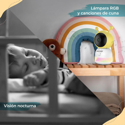 Monitor de Bebé BINDEN Ru Ru Detecta Ruido/Llanto Mic Dual