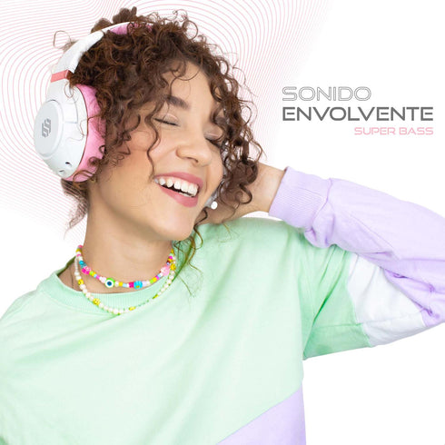 Audífonos gamer BINDEN Dark Candy Bluetooth Sonido 3D