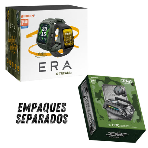 Smartwatch BINDEN XTream Reloj Inteligente Audifonos Tanker