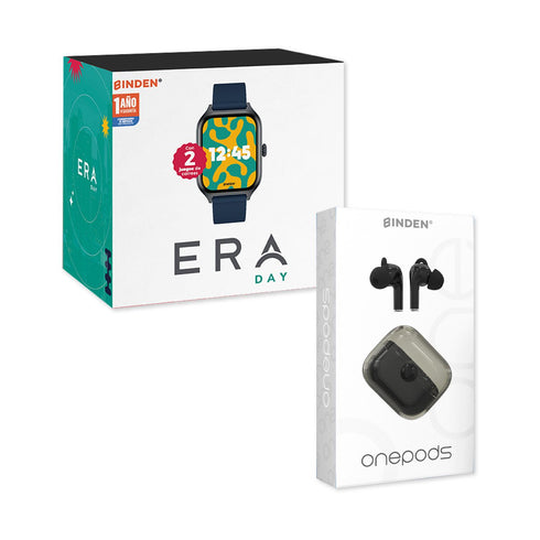 Smartwatch BINDEN ERA Day Azul + Audifonos One Pods