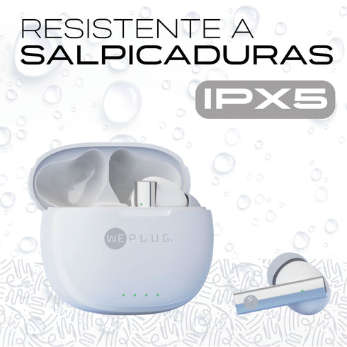Audífonos Inalámbricos WePlug TWS In Ear 5h Batería, USB‑C