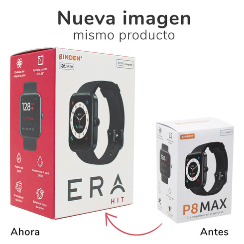 Smartwatch BINDEN ERA Hit Alexa Integrado, Salud, Deportes