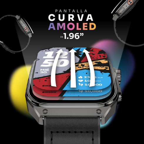 Kit Smartwatch ERA DAY AMOLED Curvo + Audífonos Inalámbricos