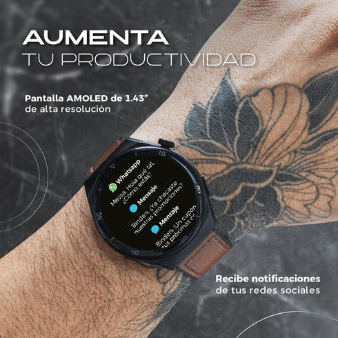 Smartwatch ERA One Class AMOLED Batería 20 días + Audifonos