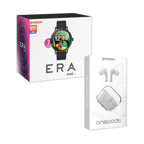 Smartwatch BINDEN ERA One Lite Negro + Audifonos One Pods