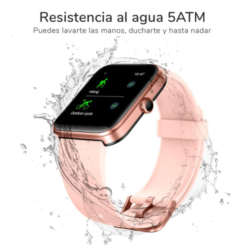 Smartwatch BINDEN ERA Hit Rosa + Audifonos DARK Booster