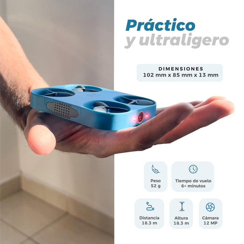 Mini Drone Portátil AirSelfie Dron Con Cámara Powerbank