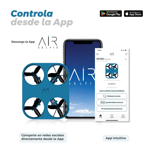 Mini Drone Portátil AirSelfie Dron Con Cámara Powerbank