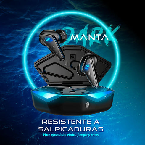 Audífonos Gamer BINDEN Dark Manta Bluetooth Smart Touch
