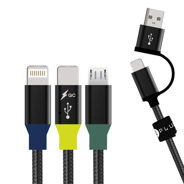 Cable Multicargador 6 en 1 WePlug 1.3m Carga Rápida