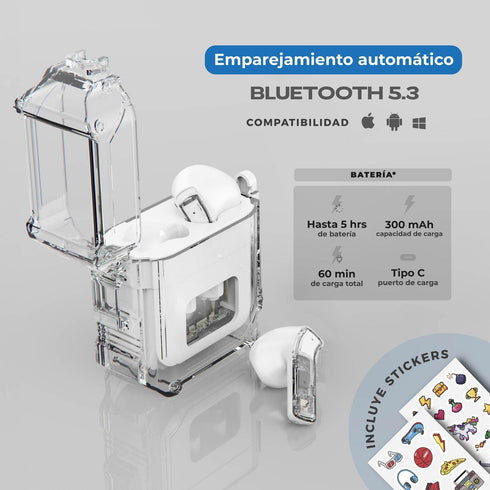 Audífonos Gamer BINDEN DARK Booster Con Stickers Tecnologia BNC