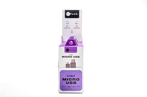 Kit Cable de Carga We Plug 8pz Mayoreo Micro USB a USB 90cm