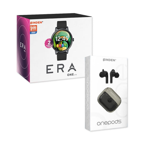 Smartwatch BINDEN ERA One Lite Negro + Audifonos One Pods