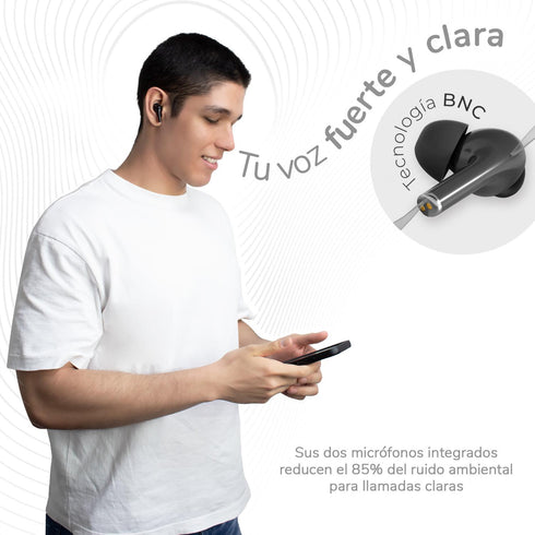 Audifonos inalambricos BINDEN One Pods con Tecnología BNC