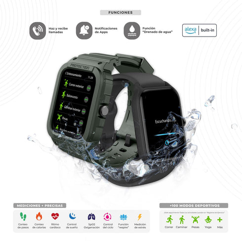 Smartwatch BINDEN XTream Reloj Inteligente + Audifonos Manta