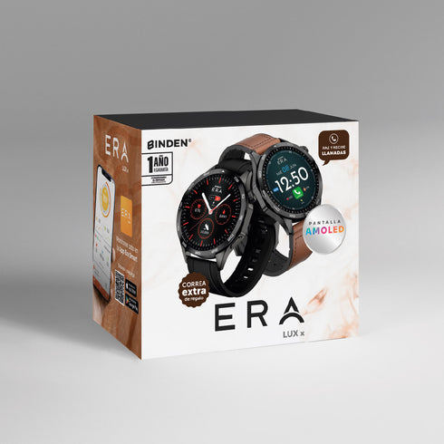 Smartwatch ERA Lux X AMOLED Llamadas Bluetooth Correa Extra