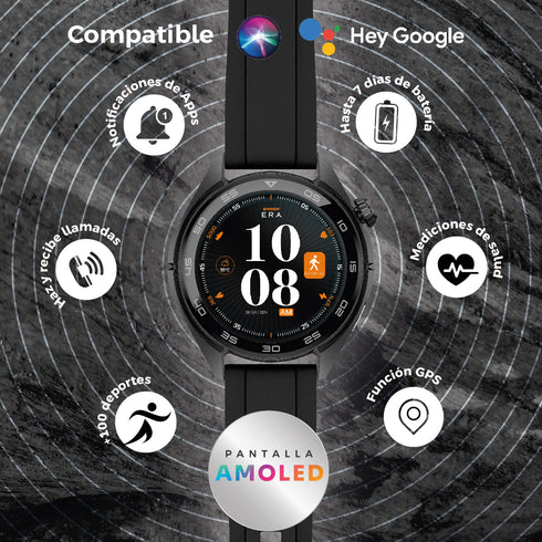Smartwatch ERA One Class Pro GPS Llamadas Bluetooth + Correa