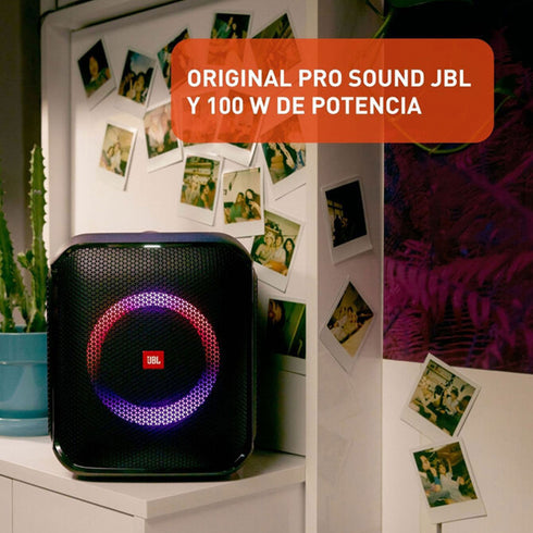 JBL PartyBox Encore Essential - Bocina Portátil Bluetooth con Luz LED - 6 Horas de Reproducción, Resistencia al agua IPX4, 100W de Potencia