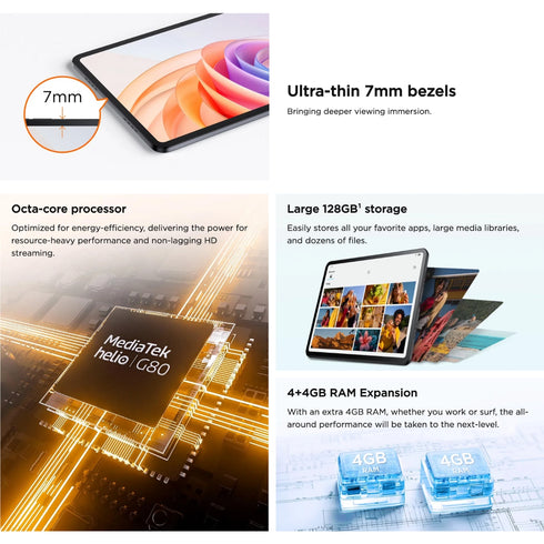 Tablet TCL Tab 11 FE - 11" Pulgadas - 4GB RAM 128GB - Negro