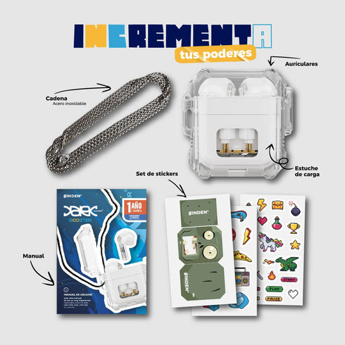 Smartwatch BINDEN ERA Day Rosa + Audifonos DARK Booster