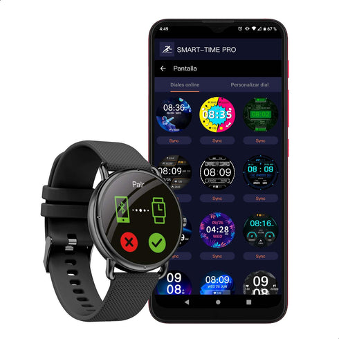 Smartwatch BINDEN ERA One Negro + Audifonos DARK Booster
