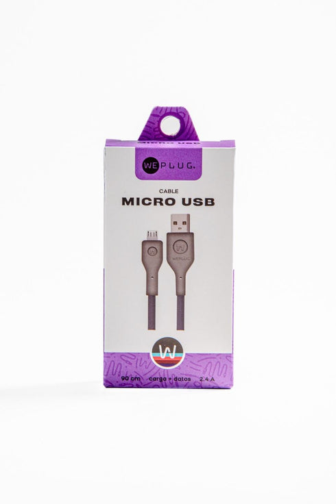 Kit Cable de Carga We Plug 8pz Mayoreo Micro USB a USB 90cm
