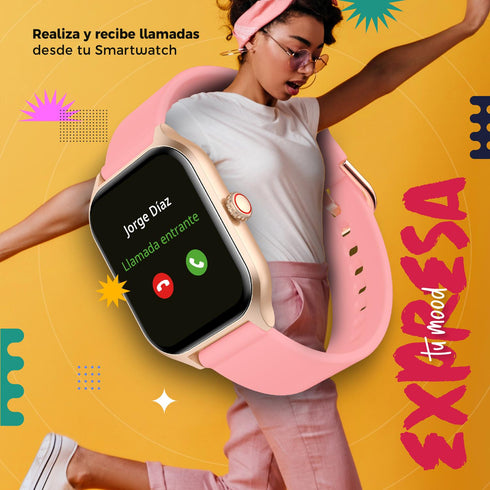 Smartwatch BINDEN ERA Day Rosa + Audifonos One Pods