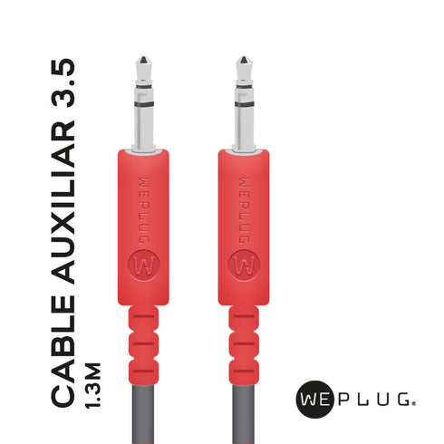 Cable Audio Auxiliar Jack 3.5mm We Plug 1.5m