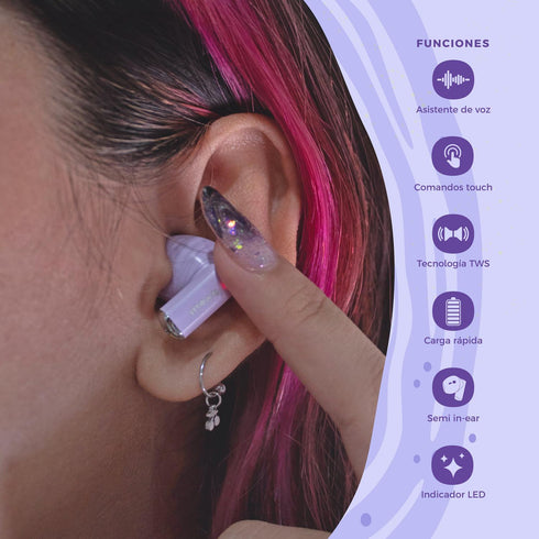 Audífonos Binden Beyound Moon Semi In ear Tecnología BNC