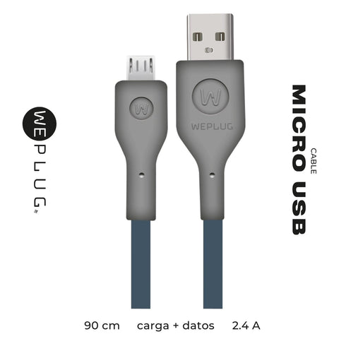 Cable de Carga We Plug 90cm Micro USB a USB 2.1a
