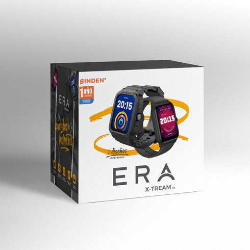 Smartwatch BINDEN ERA XTream X1 Realiza Llamadas con Alexa Integrado Resistente al Agua +1 Correa de Regalo
