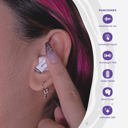 Audífonos Binden Beyound Moon Semi In ear Tecnología BNC