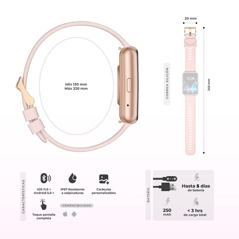 Smartband Binden ERA Fit View AMOLED 1.74” Llamadas