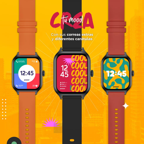 Smartwatch BINDEN ERA Day Ngro + Audifonos One Pods