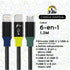 Cable Multicargador 6 en 1 WePlug 1.3m Carga Rápida