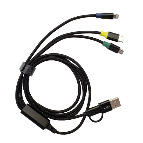Cable Multicargador 6 en 1 WePlug 1.3m Carga Rápida
